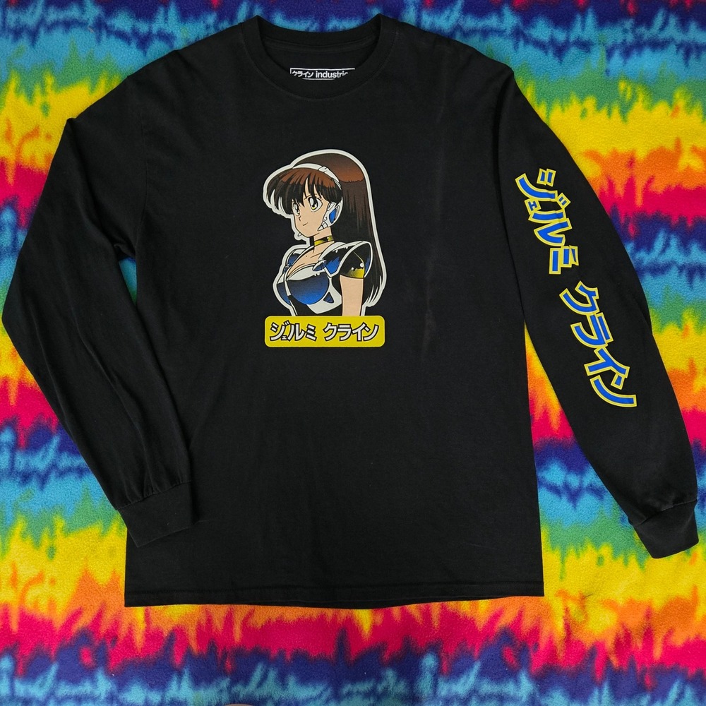 Jeremy Klein Industries Dream Girl Skater Long Sleeve Shirt Black Mens Medium